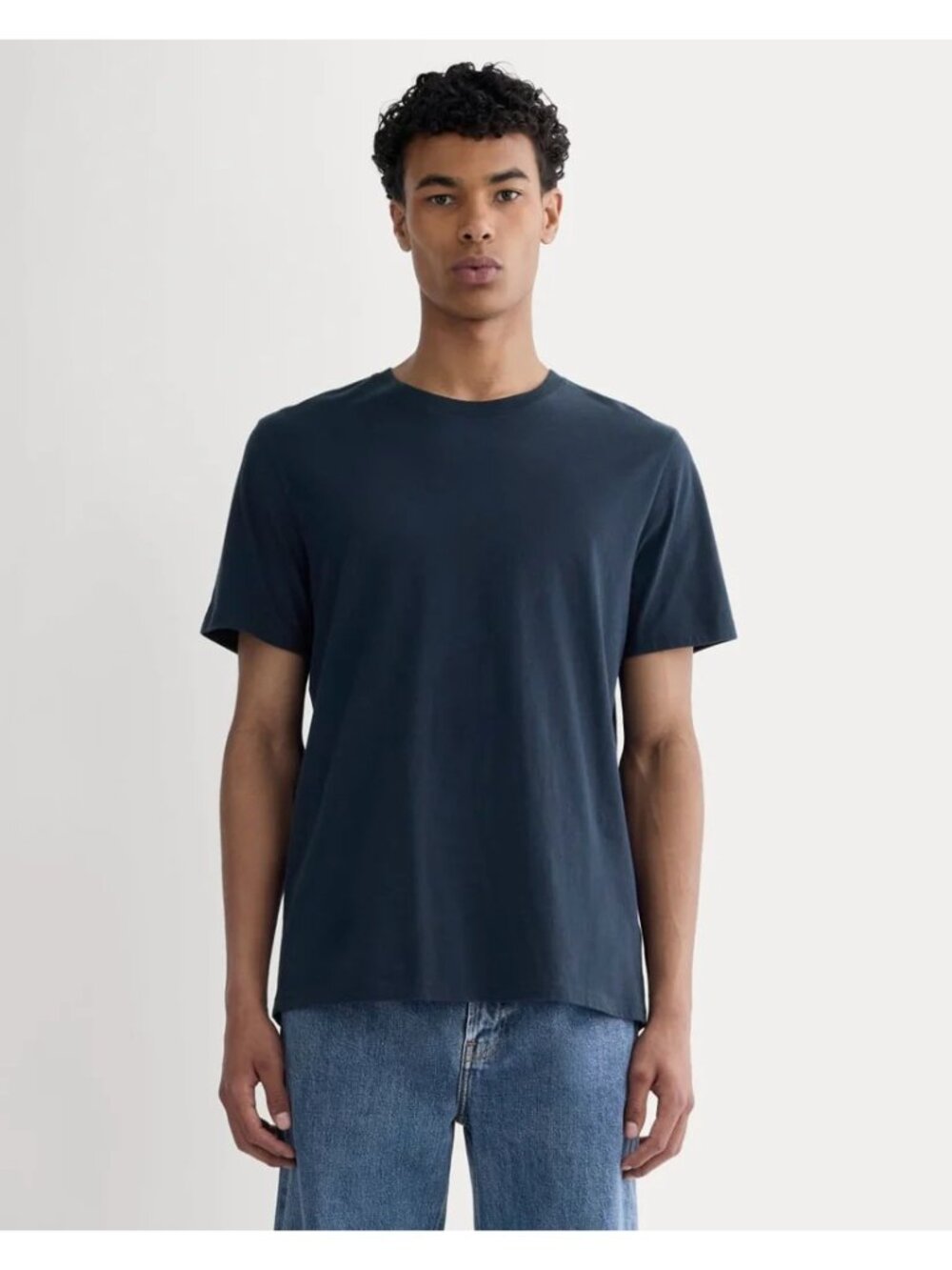 Everlane The Essential Organic Crew in Deep Navy Mens Large New Tshirt Tee